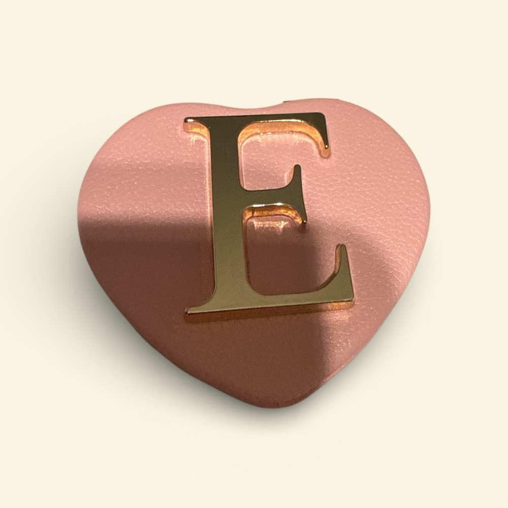 Pink Heart compact mirror with Gold